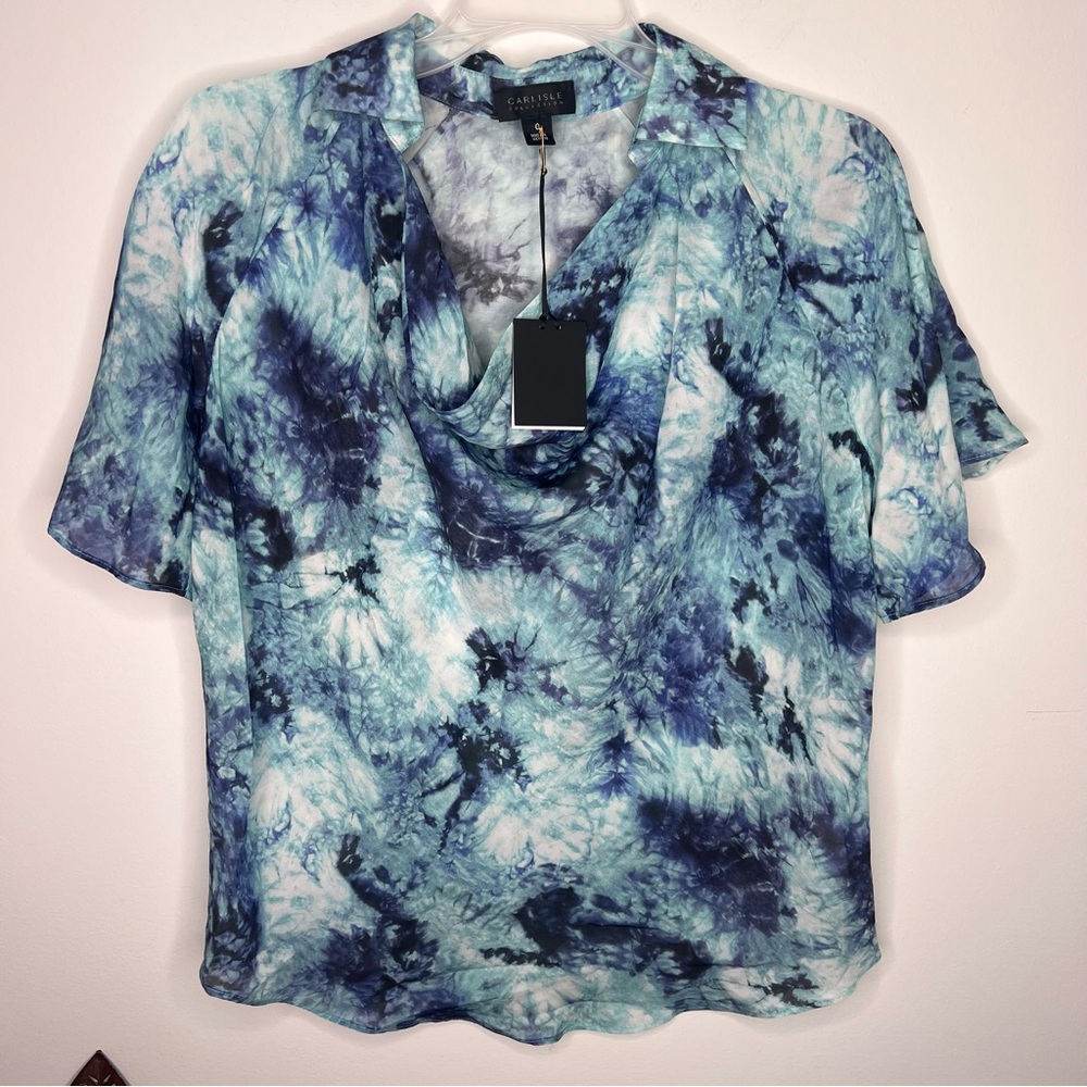 NWT‎ Carlisle Collection Silk Multi Shirt A29